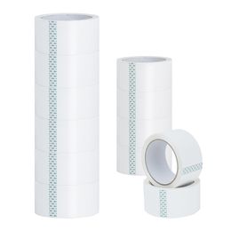 12 Rolls White Colour Carton Sealing Packaging Packing Tape 2.2 Mil 2" x 75 Yards