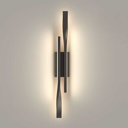 Wall Lamps Long strip light luxury creative bedroom bedside lamp simple modern Nordic living room TV wall lampHKD230701