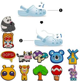 Shoe Parts Accessories Pattern Charm For Clog Jibbitz Bubble Slides Sandals Pvc Decorations Christmas Birthday Gift Party Favours Car Otfer