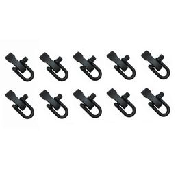 Climbing Ropes 10 Pcs Metal Adjustable U Shape Anchor Shackle Emergency Umbrella Rope Buckle Survival Paracord Bracelet 094C 230701