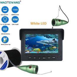 Fish Finder 30M 1200TVL Fish Finder Underwater Fishing Camera 4.3 inch Monitor 6PCS 6W IR LED Night Vision Camera For Fishing HKD230703