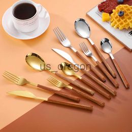 Dinnerware Sets Ins Wind Dining Tables Home Silver Cutlery Western Tableware Table Dishes Set Japanesestyle Golden Kitchen Utensils Bar Garden x0703