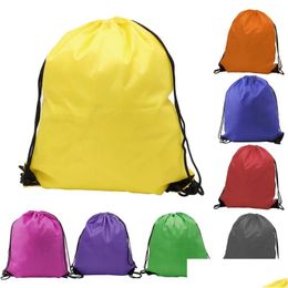 Storage Bags Fashion Kids Clothes Shoes Bag School Dstring Frozen Sport Gym Pe Dance Backpacks Drop Delivery Home Garden Housekee Or Dhx2Z