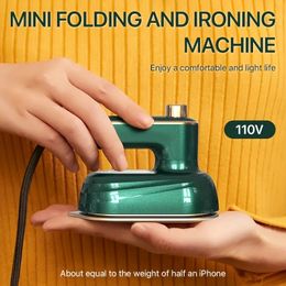 Portable Mini Ironing Machine, 180°Rotatable Handheld Steam Iron, Foldable Travel Garment Steamer For Fabric Clothes,Good For Home And Travel