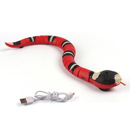 Toys Smart Sensing Interactive Cat Toys Simulation Animal Snake Teaser Kitten Play Interactive Simulation Reptile