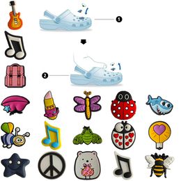 Shoe Parts Accessories Pattern Charm For Clog Jibbitz Bubble Slides Sandals Pvc Decorations Christmas Birthday Gift Party Favours Mus Otyug