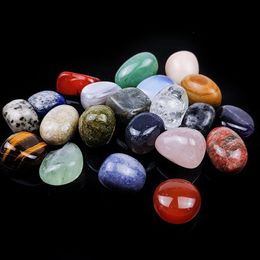 Stone Polished Loose Chakra Natural Bead Palm Reiki Healing Quartz Mineral Crystals Tumbled Gemstones Hand Piece Home Decoration Acc Dhkim