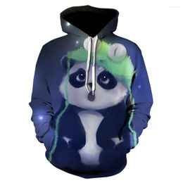 Men's Hoodies Man Hoodie 3d Print Animal Panda Men Women Sweatshirts Hooded Kids Pullovers Boys Girls Tops European Sizes