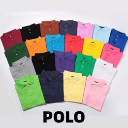 shirt mens Polo t shirt business commercial polo classic designer luxury polo slim summer short sleeve casual mens clothing 22 colors Top Quality Wholesale Price