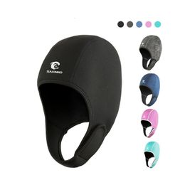 Swimming cap s 2mm Ear Protection Cap Quick dry Diving head cover Surfing Snorkelling Headgear Winter Swim cap 230701