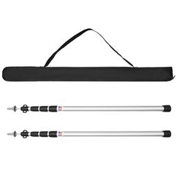 Outdoor Gadgets Thicken Aluminium Alloy Tent Pole Adjustable Support Rods Beach Shelter Tarp Awning Replacement Poles Accessories 230701