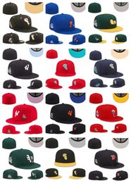 Ball Fitted hats sizes Fit hat Baseball football Snapbacks field letter Cotton Designer Flat hat Adjustable Embroidery Mesh Caps All Team Logo Outdoor Sports cap