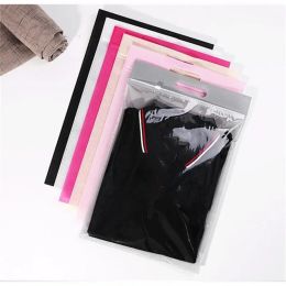 30*40+5cm 6 Colours New Non-woven Bags with Zipper for Clothes Self Sealing Packaging Bag with Handle Package