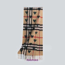 Top Original Bur Home Winter scarves online shop Fashion influencer love plaid wool scarf winter cashmere tassel for both men and women