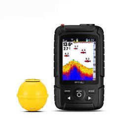 Fish Finder FF718LIC-W Fish Finder Wireless Fishfinder Fishing Sonar 45M/147Feet Depth Sounder Echosonda Echolot Echo Sondeur Deeper HKD230703