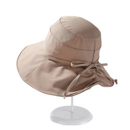 COKK Bucket Hat Women Summer Spring Fisherman Cap Fishing Hat Foldable Floppy Sun Hat Female Bob Gorro Korean Solid Colour Cotton