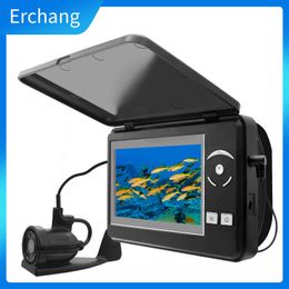 Fish Finder Erchang Original Underwater Fishing Camera 4 Digital Zoom Fish Finder IP68 Waterproof 4.3 inch 1000TVL Ice Fishing Camera HKD230703