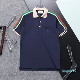 2023 Designer Mens T Shirts Soft Cotton Short Sleeves T-shirts Embroidery Anti Wrinkle Fashion Casual Men's Clothing Apparel