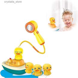 Baby Bath Toys for Kids Electric Duck Sucker Bath Toys Spray Water Toys for Kids Baby Shower Pool Bathtub Toy Sprinkler Baby Toy L230518