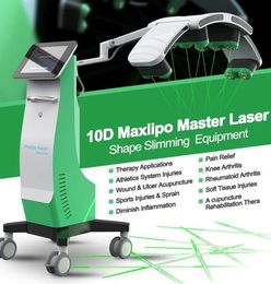 Professional laser slimming machine MAXlipo Master weight loss Painless Fat Removal 10D Green Lights Cold Laser Therapy LIPO laser Slim device beauty machine