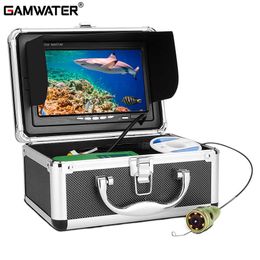 Fish Finder GAMWATER Underwater Fishing Video Camera Kit 1000TVL 6pcs IR/White LED with 7Inch Colour Monitor 10M 15M 20M 30M ICE Fish Finder HKD230703