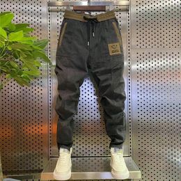 Men's Pants Corduroy Pants Men Small Feet Harem Pant Street Hip Hop Trousers Slim Fit Outdoor Joggers Sweatpant Spring Autumn Clothing 230703