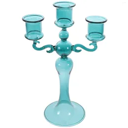 Candle Holders Tea Light Glass Lights Holder Desktop Candlestick Adornment For Table Centrepiece Home Decorate Accessories