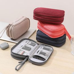 Storage Bags Travel Multifuction Bag Partitions Gadget Organiser Digital Electronic Waterproof USB Charger