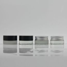 5g high quality glass cream jar with Aluminium lids, cosmetic container, cosmetic packaging,5cc glass jar F3411 Lreeo