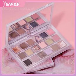 Eye Shadow Liner Combination HUDA Storey 18 Colours Desert Rose Eyeshadow Palette Long Lasting Mashed Pearl Sequins Matte Earth Shadow Makeup TSLM2 230703