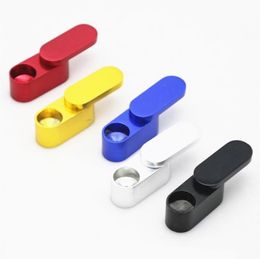 Smoking Pipes Rotating Mini Metal Small Pipe Portable Creative Double Layer Multi color Folding Pipe Set