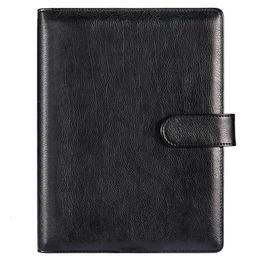 Binders A5 Notebook Binder Refillable 6 Ring Loose Leaf PU Leather Binder for A5 Filler Paper Binder Cover with Snap Button Pen Holder 230704