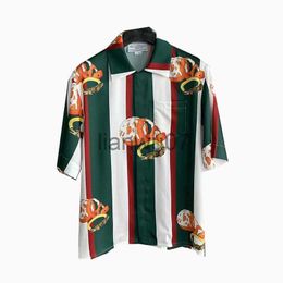 Mens TShirts Casablanc designer men t shirt set Masao San print mens casual shirt and short womens loose silk shirt high quality tees Free Transportation m J230704