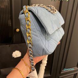 Designer -Flap Denim Bags Totes Chanis Crossbody Luxurys Handbags Fashion Shoulder Women Letter Purse Phone Wallet Artwork