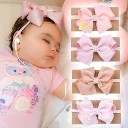 Hair Accessories Kids Born Chiffon Floral Headband Headwrap Girls Mini Bowknot Baby Headwear Toddlers FD45