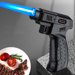 Accessories Gas Lighter Windproof Bbq Kitchen Cooking Jet Torch Turbine Lighter High Capacity Spray Gun Jewellery Metal Welding Gifts Lighter