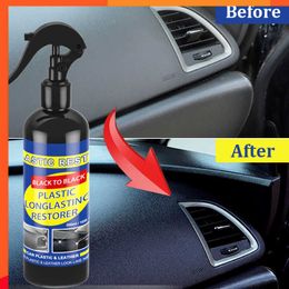 New Car Plastic Restorer Back To Black Gloss Car Cleaning Products Plastic Leather Restore Auto Polish And Repair Coating Renovator