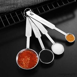 Measuring Tools Stainless Measuring Spoons Piece Stackable Set Measuring Set for Cooking R230704
