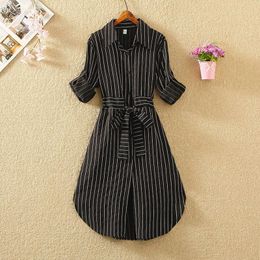 Dresses 2022 Autumn Women's Fashion Striped Dress for Pregnant Women White