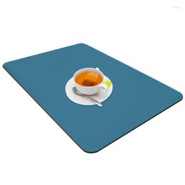 Table Mats Coffee Pad For Countertop Hide Stain Rubber Backed Absorbent Kitchen Mat Counter Maker Drying Gift