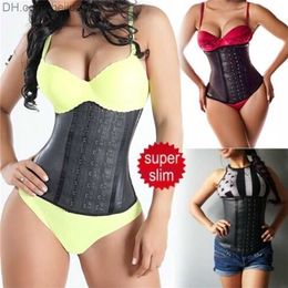 Waist Tummy Shaper Latex Waist Shapewear Rubber Slimming Belt Cincher Body Shaper 9 Steel Boned Workout Girdle Women Tummy Control Corset Z230706