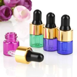 1ml 2ml 3ml Empty Glass Cosmetic Essential Oil Bottle, DIY Elegant Liquid Dropper Bottle,Essential Oil Bottle F2373 Wcvve