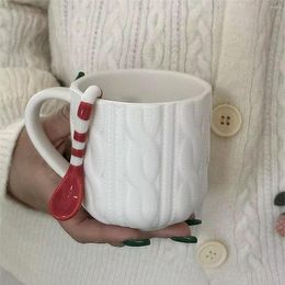 Mugs Sweater Stripe Design Ceramics Coffee Mug Milk Tea Office Cups Drinkware The Birthday Gift