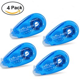 Correction Tapes 4 Pcspack Roller Tape Mini Double Sided Adhesive Glue Dot Liner Petit Disposable For Diy 230703