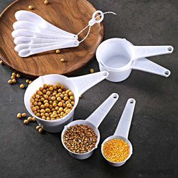 Measuring Tools 5Pcs/Set Multipurpose Food Grade Measuring Cups Spoons Coffee Spice Scoop Kitchen Cake Baking Tools with Scale R230704