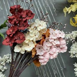 Dried Flowers Head Moth Artificial High Quality Spun Silk Bouquet for Home Garden Aesthetic Room Decor