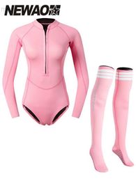 Wetsuits Drysuits Scubatrek One-Piece Diving Suit Long Sleeve Sun Protection for Whole Body Swimsuit Trousers Style Surfing Snorkeling Suit Dive HKD230704