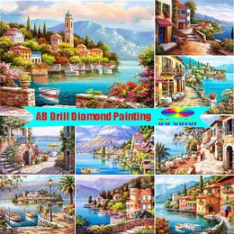 Jars Ab Drill Diamond Painting Accessories Rural City 5d Diamonds Picture Bedroom Decoration Paintings Mosaic Embroidery