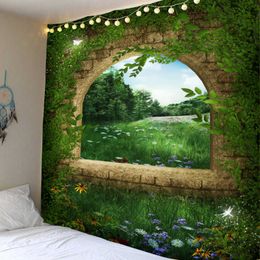 Tapestries 3D landscape decoration tapestry hippie wall tapestry Home decoration tapestry