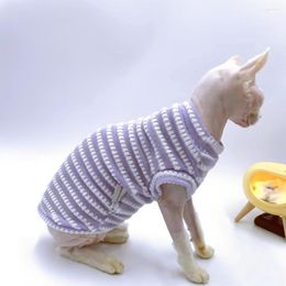 Cat Costumes Sphynx Clothes Comfortable And Breathable Spring Summer For Hairless Cats Devon Rex Cornish Peterbald